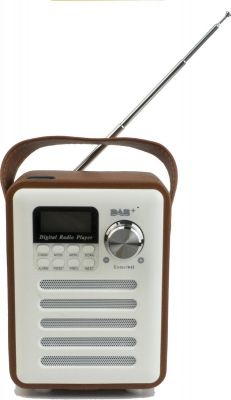 Leejun - DAB+ BT-H6 - Digitaal all-in one portable wekker/muziek systeem met Bluetooth - (steen) Rood