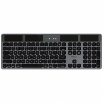 Bluetooth solar keyboard - Space gray - US English