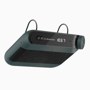 Avantree - Roadtrip - Bluetooth Car Speakerphone with FM Transmitter, 6W Speakers, Auto On-Off, Multipoint