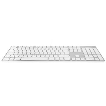 Slim USB keyboard - White/Alu - German