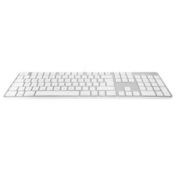Slim USB keyboard - White/Alu - US English